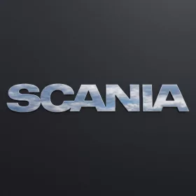 Scania inox felirat 64x10 cm