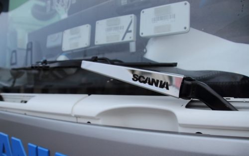Scania inox dísz ablaktörlőre párban