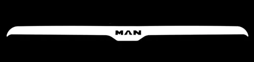 Man inox dísz hűtőrács fölé 138cm