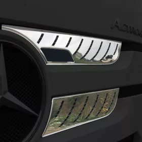 Mercedes Actros MP3 inox hűtőrács betét szett