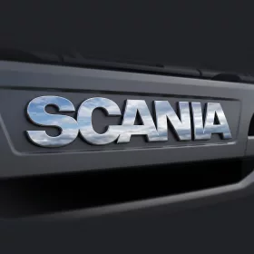 Scania inox domború felirat 72x12 cm