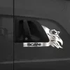 Scania inox ajtókilincs dísz párban Kivágott