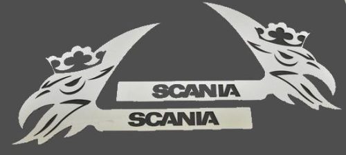 Scania inox ajtókilincs dísz párban