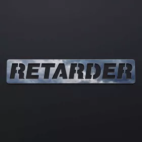 RETARDER inox felirat 235x45mm