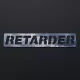 RETARDER inox felirat 235x45mm