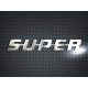 SUPER inox felirat SZÖGLETES