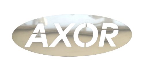 AXOR inox ovál tábla