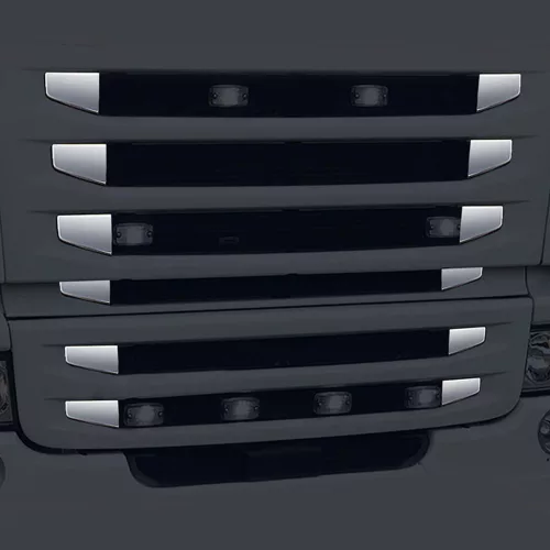 Scania G400 inox hűtőrács betét szett