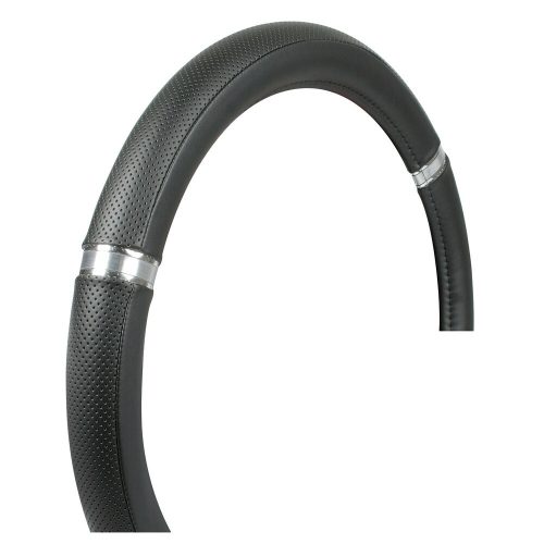 Kormányvédő (49-51 cm) fekete, króm dekorgyűrűvel