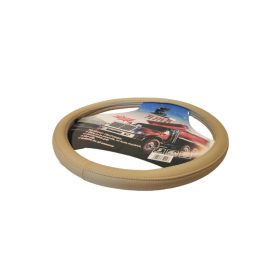 Bőr hatású kormányvédő 47-48cm BÉZS