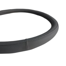 Bőr hatású kormányvédő 47-48cm szürke