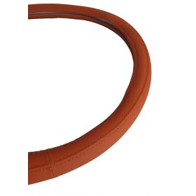 Bőr hatású kormányvédő 47-48cm barna