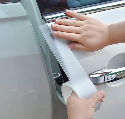 Öntapadós karbon fólia 50mm 3m ÁTTETSZŐ