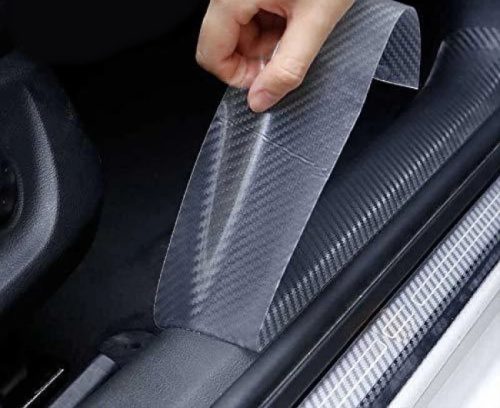 Öntapadós karbon fólia 50mm 3m ÁTTETSZŐ