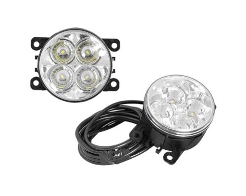 LED nappali menetjelző (DRL) 12/24V KEREK 90mm párban