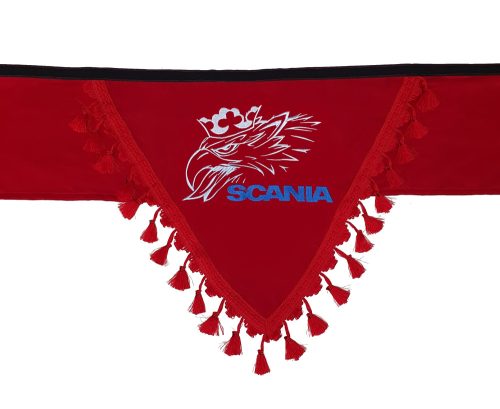 Hímzett SCANIA rojt szélvédőre PIROS