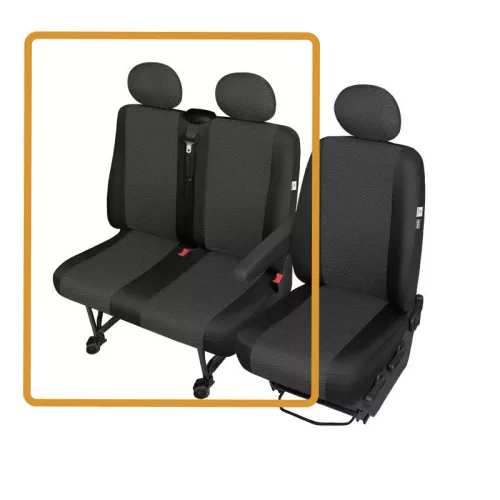 Volkswagen Transporter T6 busz üléshuzat dupla szövet 2.-3. sor