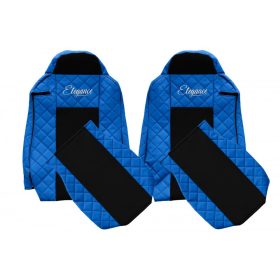 Méretpontos Iveco bőr üléshuzat STRALIS HI-WAY / XP Kék