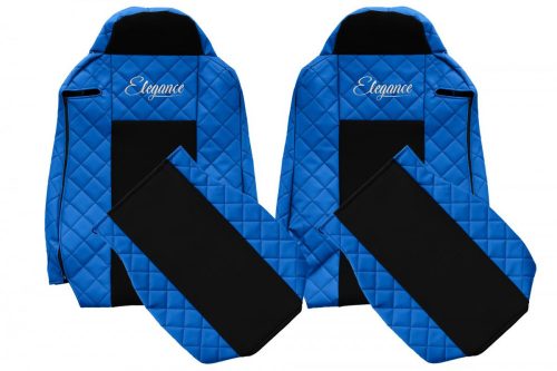 Méretpontos Iveco műbőr üléshuzat STRALIS HI-WAY / XP Kék