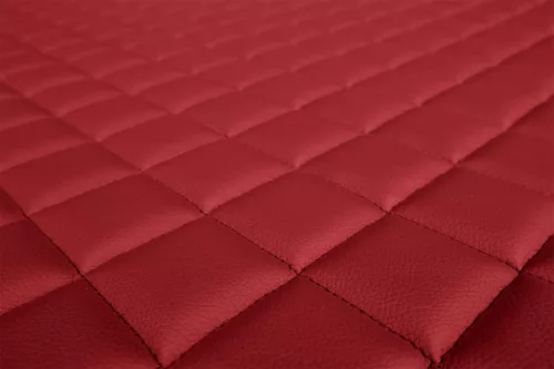 Méretpontos Scania bőr üléshuzat R/S széria 2017-től Felhajtható/Normál ülés Piros