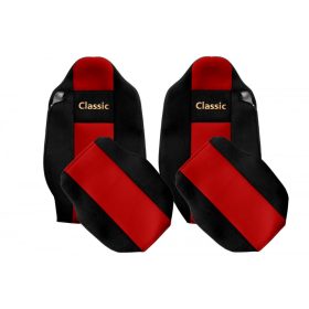   Méretpontos Renault üléshuzat Range T fix fejtámlás PIROS