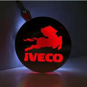 IVECO Amerikai helyzetjelző LOLLIPOP piros-fehér PÁRBAN