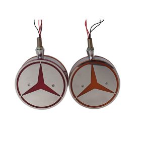   MERCEDES Amerikai helyzetjelző LOLLIPOP piros-sárga PÁRBAN