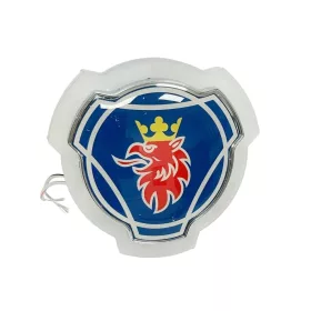 KÉK Scania világító logó FEHÉR fénnyel