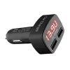 Szivargyújtós akku teszter +  dupla USB 12/24V