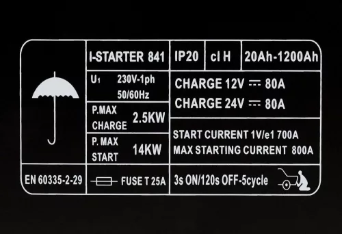 Inverteres akku töltő 12/24V 80A+800A Ideal