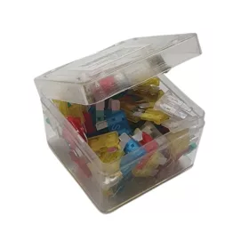 Mini késes biztosíték szett dobozban 100db