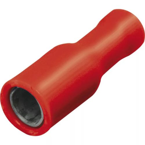 Szigetelt hengeres csúszósaru mama 4mm (10db) piros