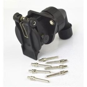 Forrasztható EBS / ABS aljzat 7P derékszögű