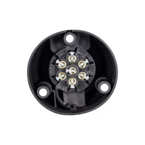 Utánfutó elektromos aljzat 7p 12V műanyag