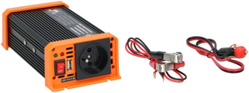 Inverter / Áramátalakító 24V 300W+USB