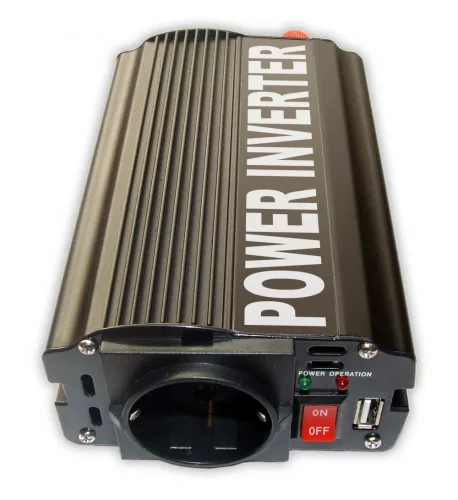Inverter / Áramátalakító 24V 600W+USB