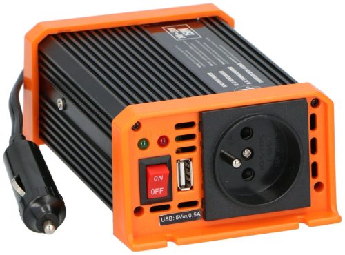 Inverter / Áramátalakító 24V 150W+USB