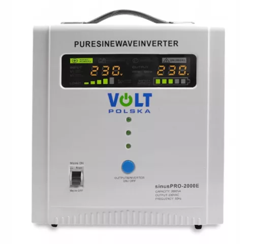 Inverter / Áramátalakító 12V 1250W SZINUSZOS + UPS