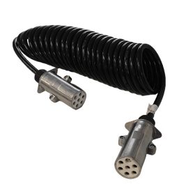 Speciál 7P spirálkábel 24V 4,5m Fém