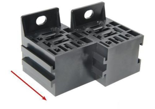 Bővített relé foglalat / aljzat rögzítőfüllel