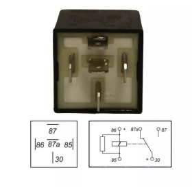 Relé 12V 30A 5 lábú