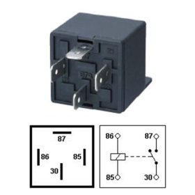 Relé 24V 20A 4 lábú