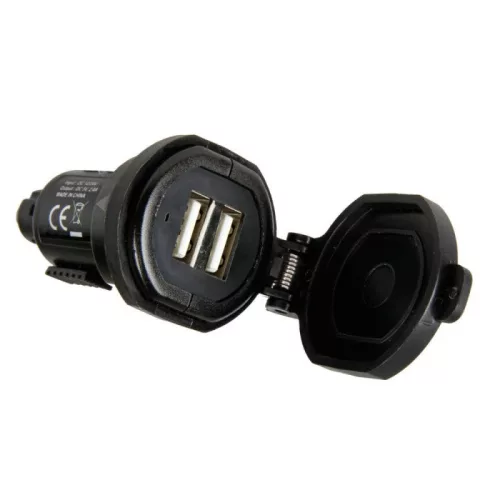 Steck aljzat átalakító USB-re dupla 12/24V 2,7A