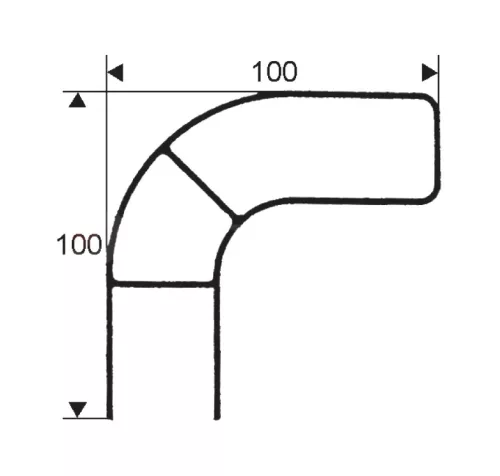 Oldalsó aláfutásgátló szegőprofil 0,5m