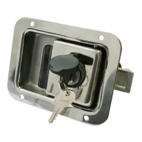 Süllyesztett zár inox 92x119 