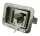Süllyesztett zár inox 92x119 