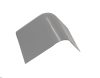 Műanyag sarokelem szürke R35
