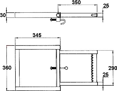 Lépcső 1 fokú felhajtva betolható