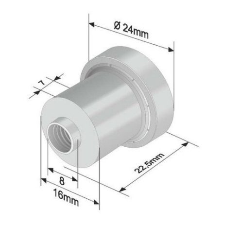 Szimpla ponyva görgő 24x7/22,5mm SESAM