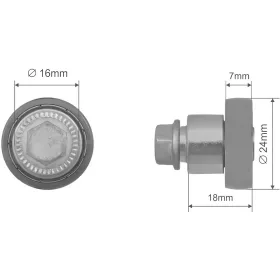 Szimpla ponyva görgő 24x7/18mm KÖGEL